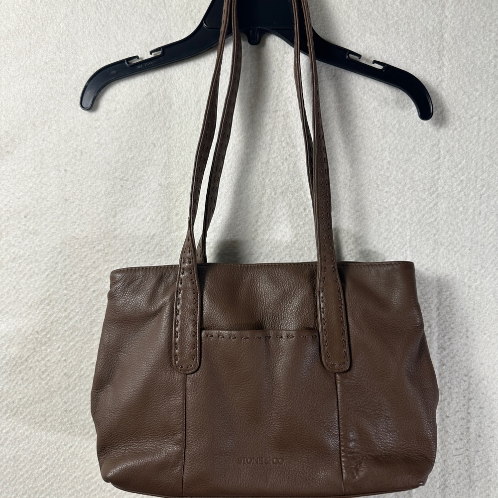Stone & Co. Brown Leather Shoulder Bag